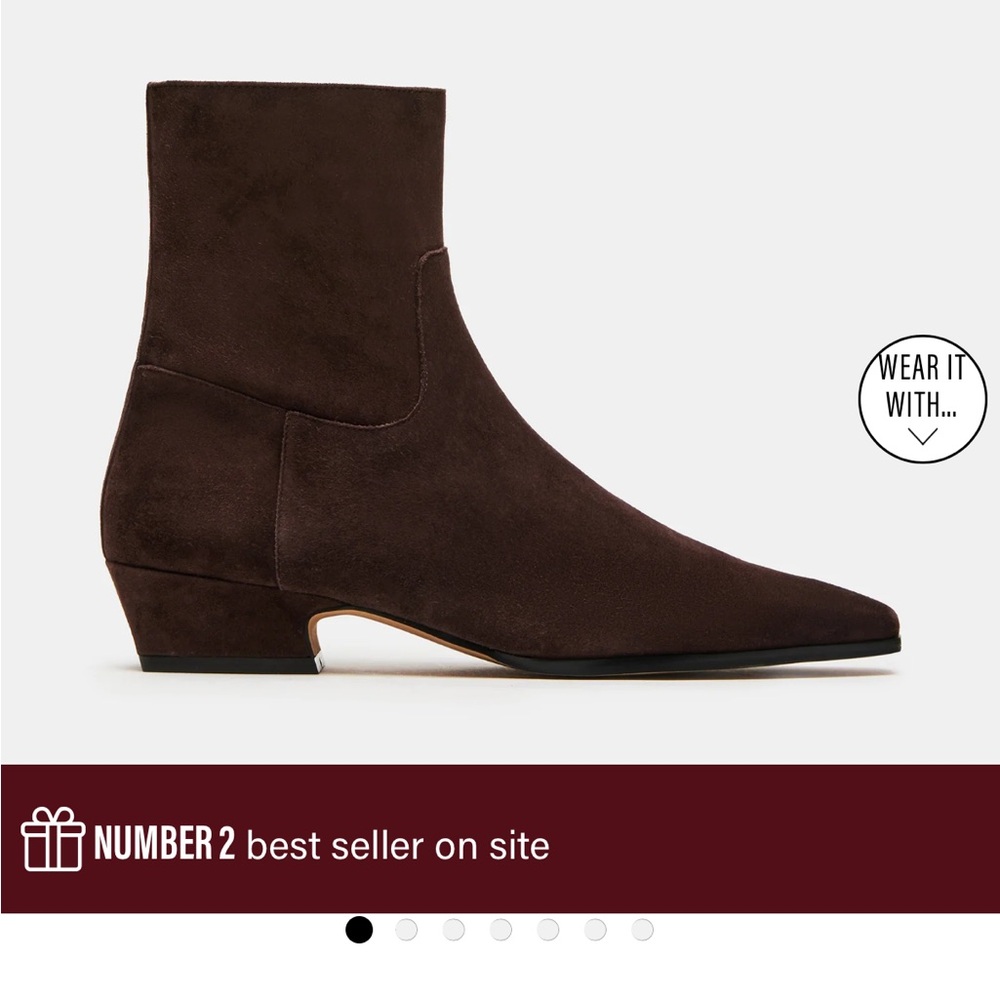 Brown Suede Ankle Boots